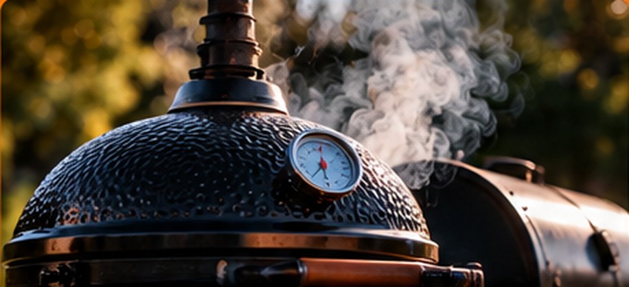 Big Green Egg smoker